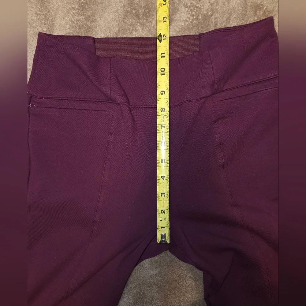 G302. Betabrand Power Down DPYP™ Dress Pant Yoga Pant in Maroon - Size M - Picture 8 of 10